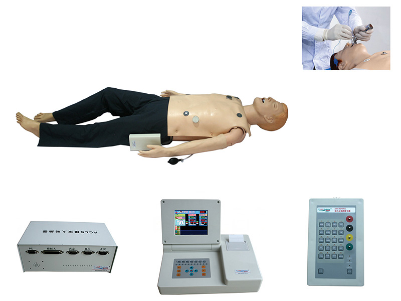 高级多功能急救训练模拟人（心肺复苏CPR、气管插管、除颤起搏四合一功能、嵌入式系统）